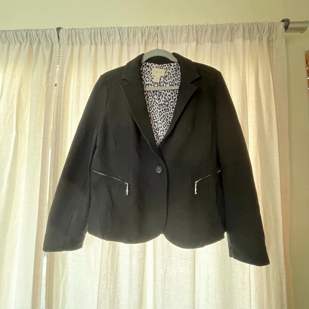 Chicos Black Blazer Ladies 8